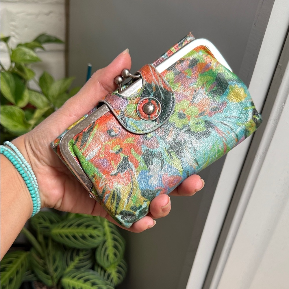 Vintage HOBO Multicolor Floral Wallet